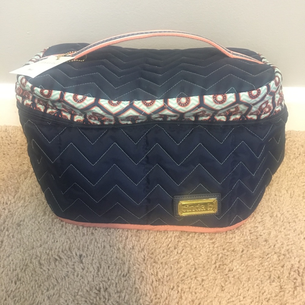 NWT Cinda B Grand Train Case in Neptune